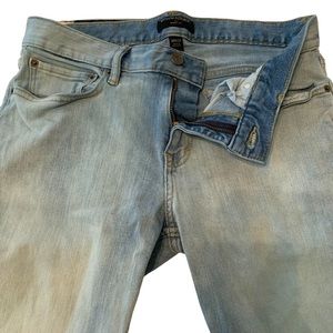 Banana Republic The Traveler Jeans Mens 30x32 Light Wash Skinny Fit Stretch